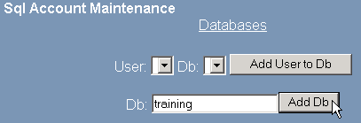 Creating a mySQL database