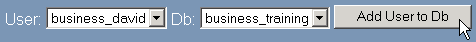 Granting a user's permissions to a mySQL database